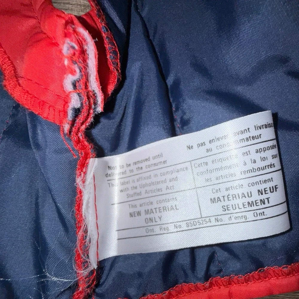 Vintage teddy Ruxpin red puffer vest 1980s
